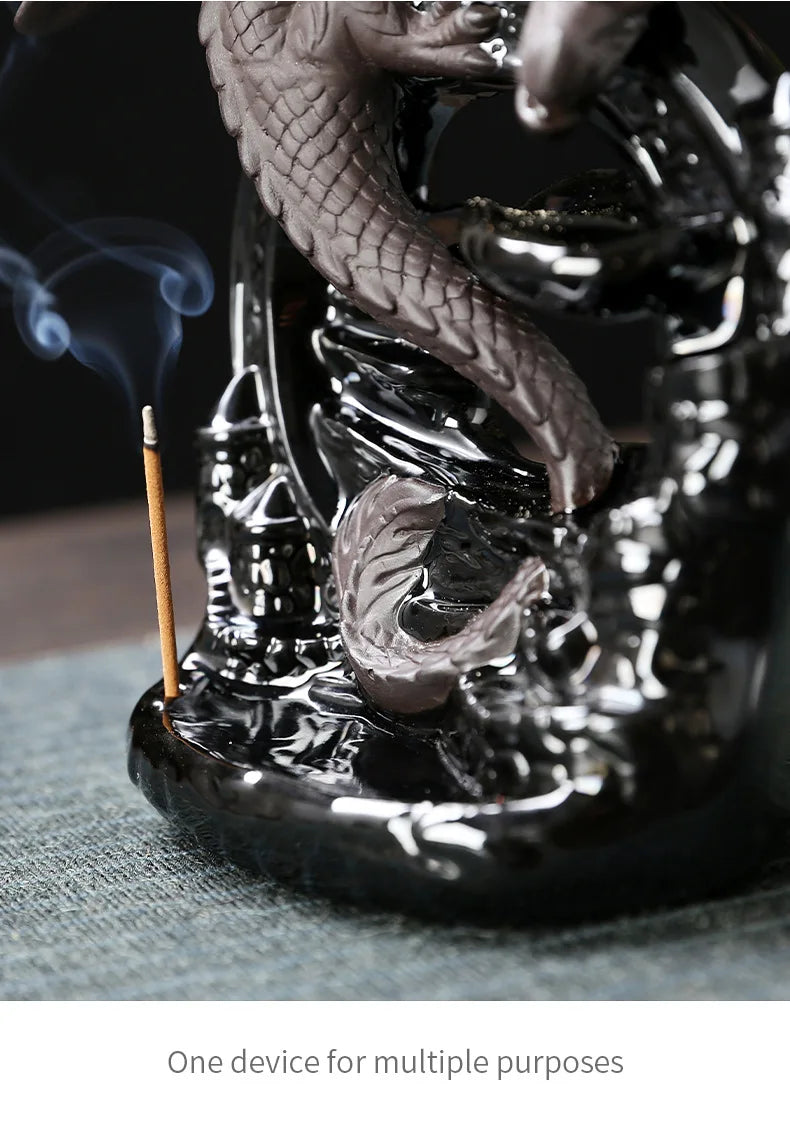 Creative Dragon Waterfall Backflow Incense Burner