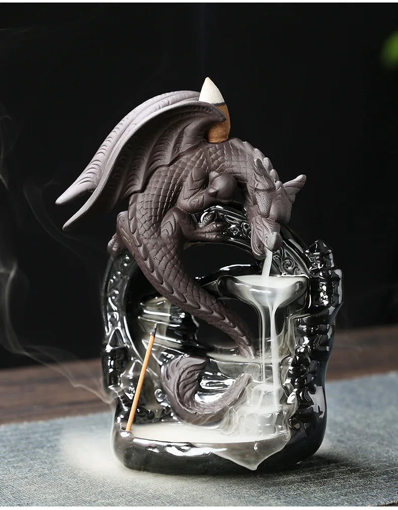 Creative Dragon Waterfall Backflow Incense Burner