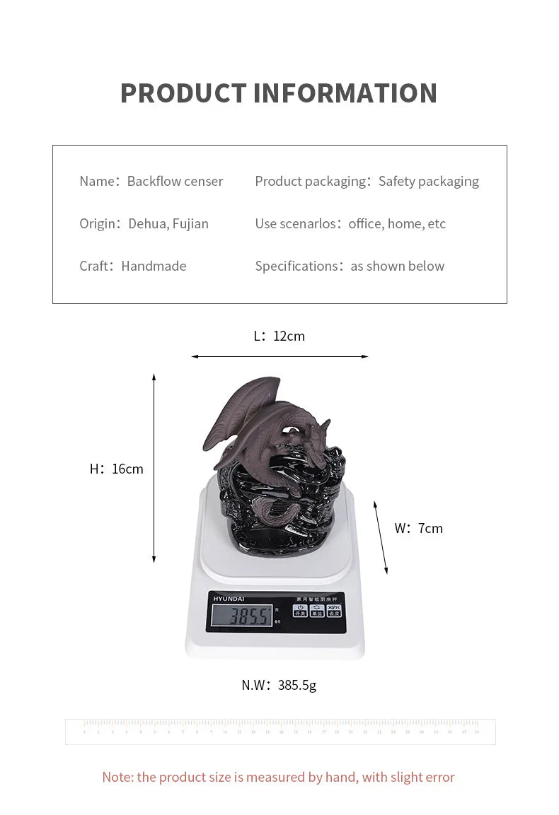 Creative Dragon Waterfall Backflow Incense Burner