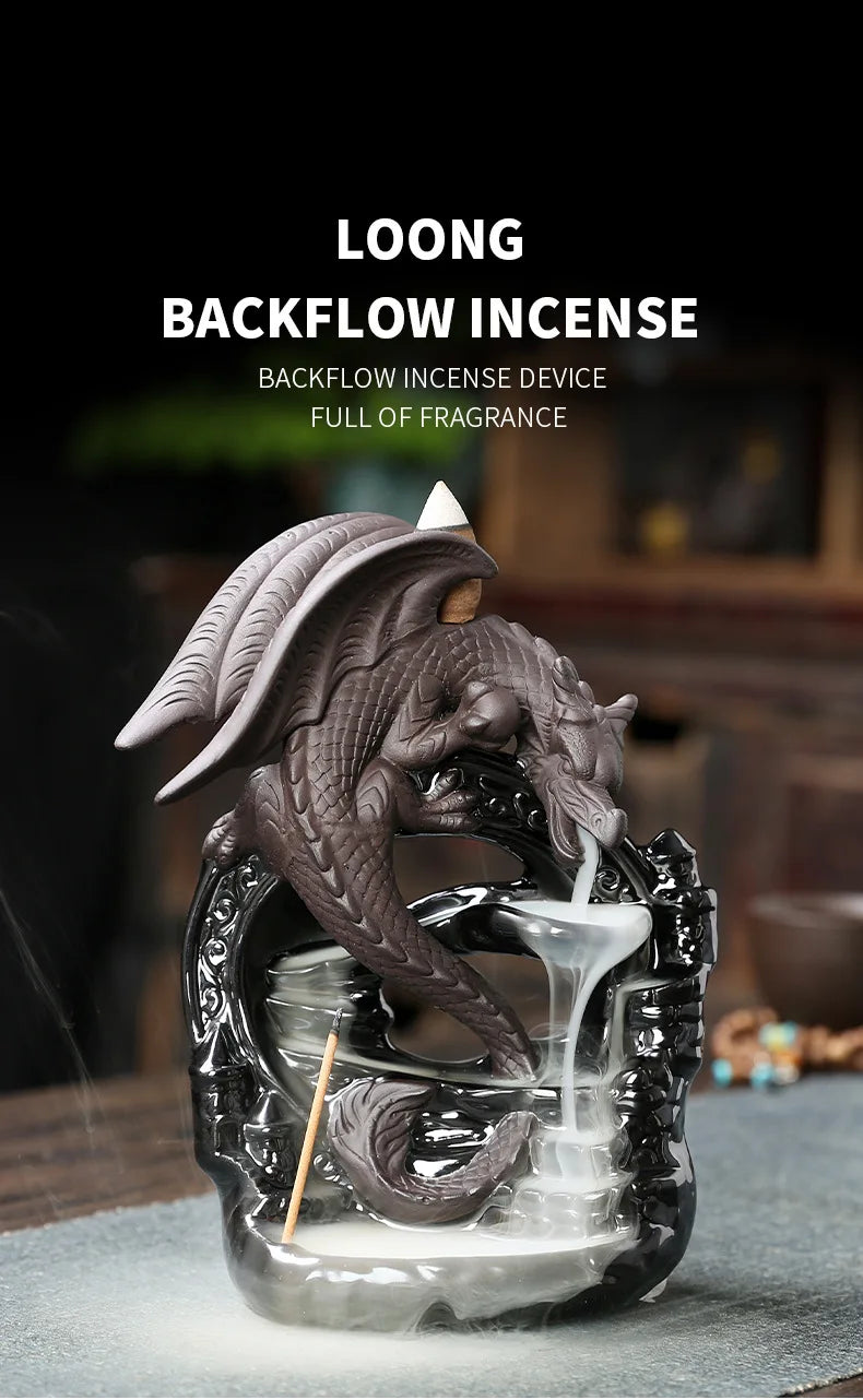 Creative Dragon Waterfall Backflow Incense Burner